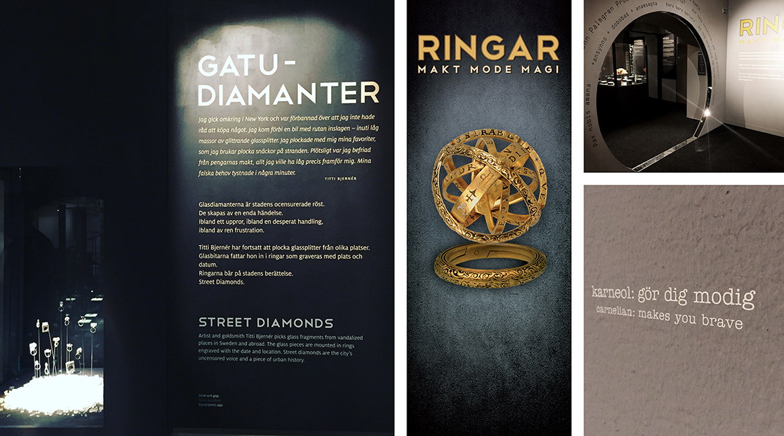 rings exhibition graphic design broden design